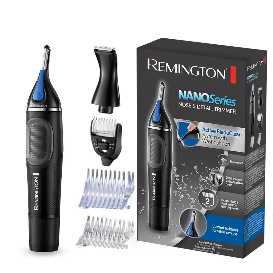 remington-ne3870-hygiene-clipper-nanoseries-nasen-ohrenhaartrimmer-mit-detailtri image 1