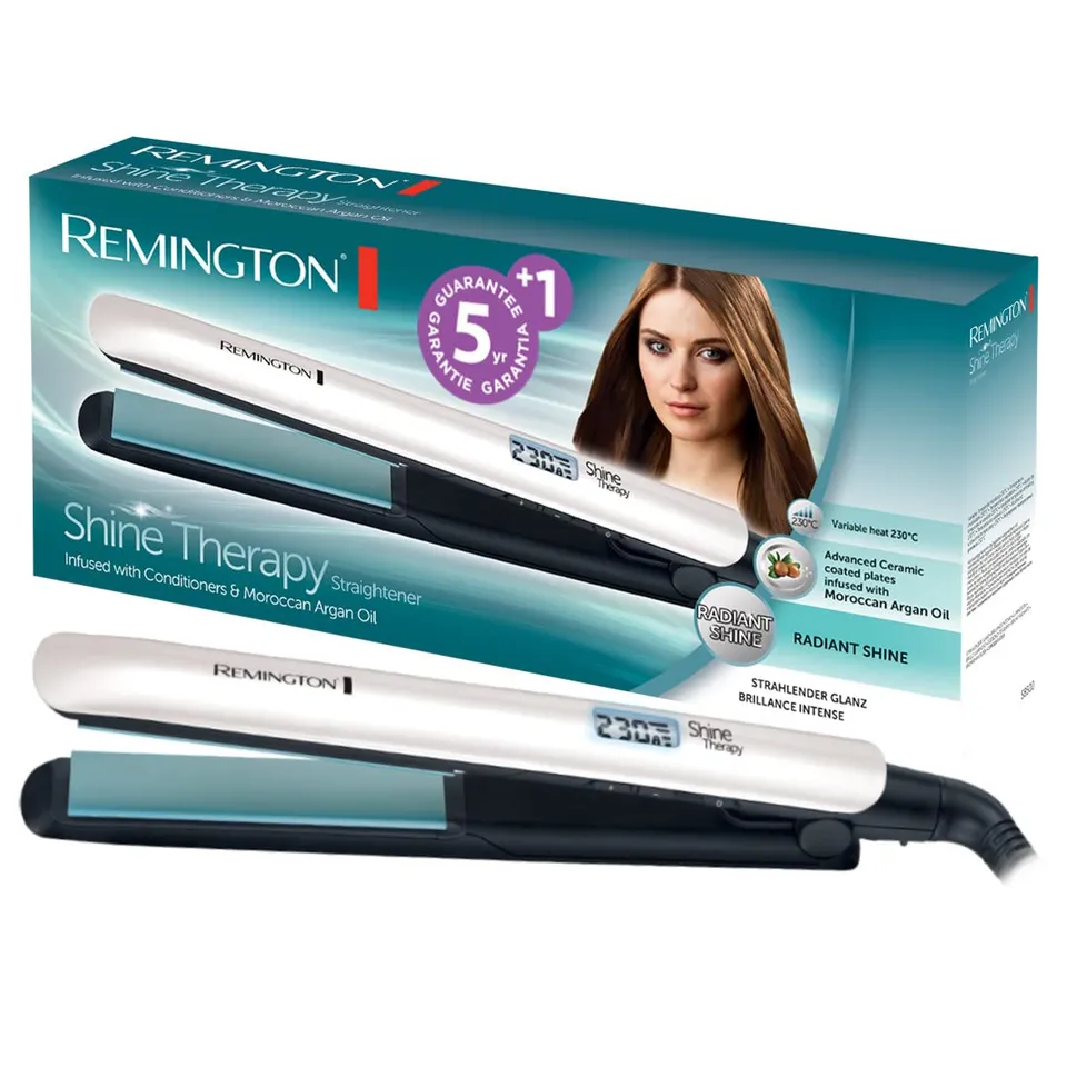 remington-s8500-shine-therapy-haargl-tteisen-keramik-mit-argan-l-vitamin-e-150-2 image 1