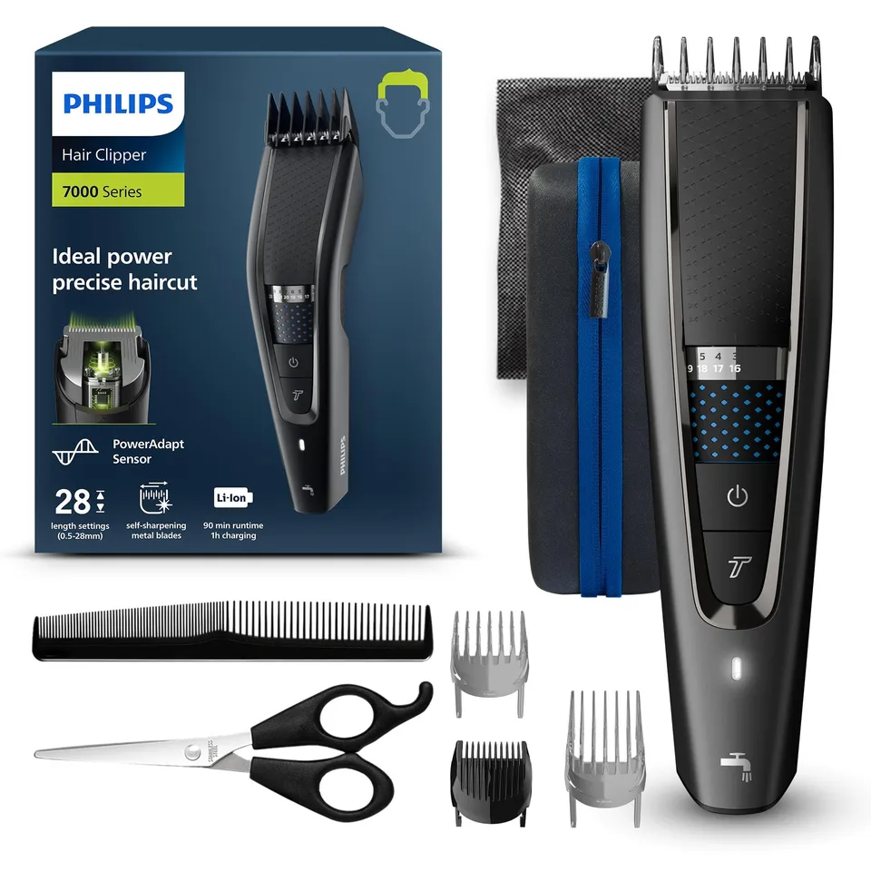 philips-hair-clipper-series-7000-hc7650-15-haarschneider-mit-trim-n-flow-technol image 1