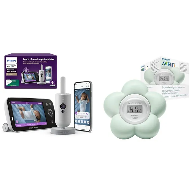 philips-avent-premium-connected-scd973-26-videobabyphone-set-senseiq-schlaf-atmu image 1