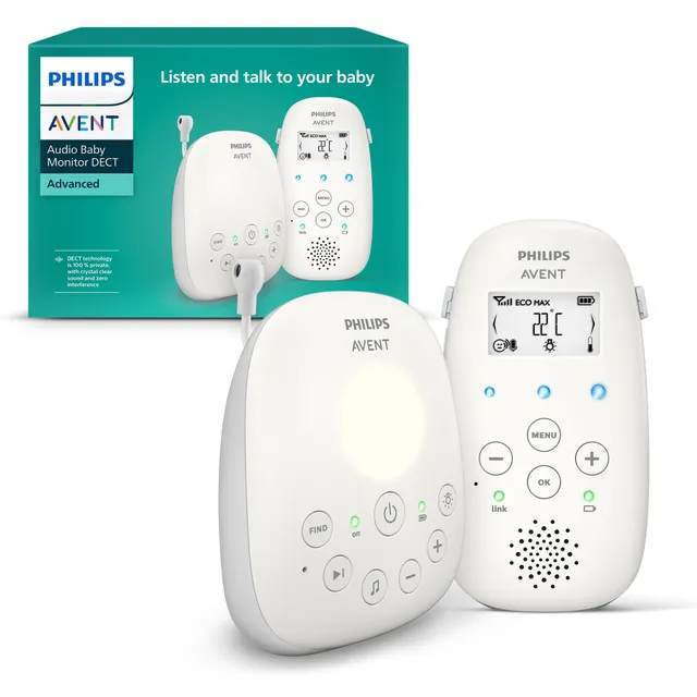 philips-avent-scd713-26-audio-babyphone-mit-dect-technologie-gegensprechfunktion image 1