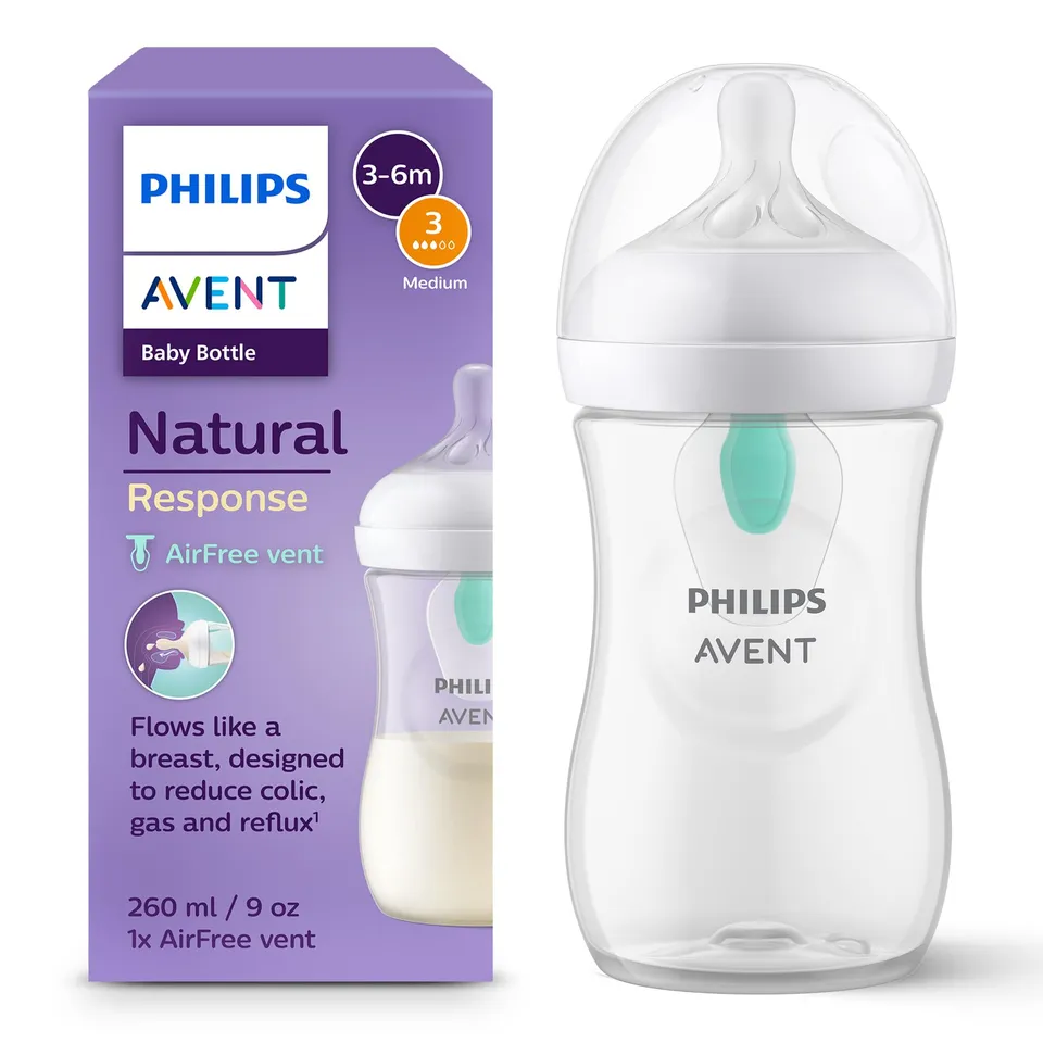 philips-avent-natural-response-scy673-01-babyflasche-mit-airfree-ventil-260-ml-b image 1