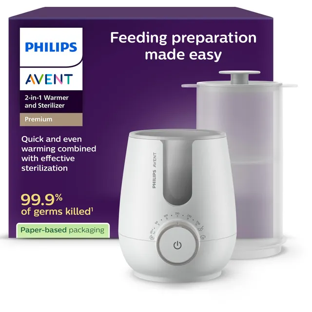 philips-avent-premium-2-in-1-flaschenw-rmer-und-sterilisator-scf359-00-warmwasse image 1
