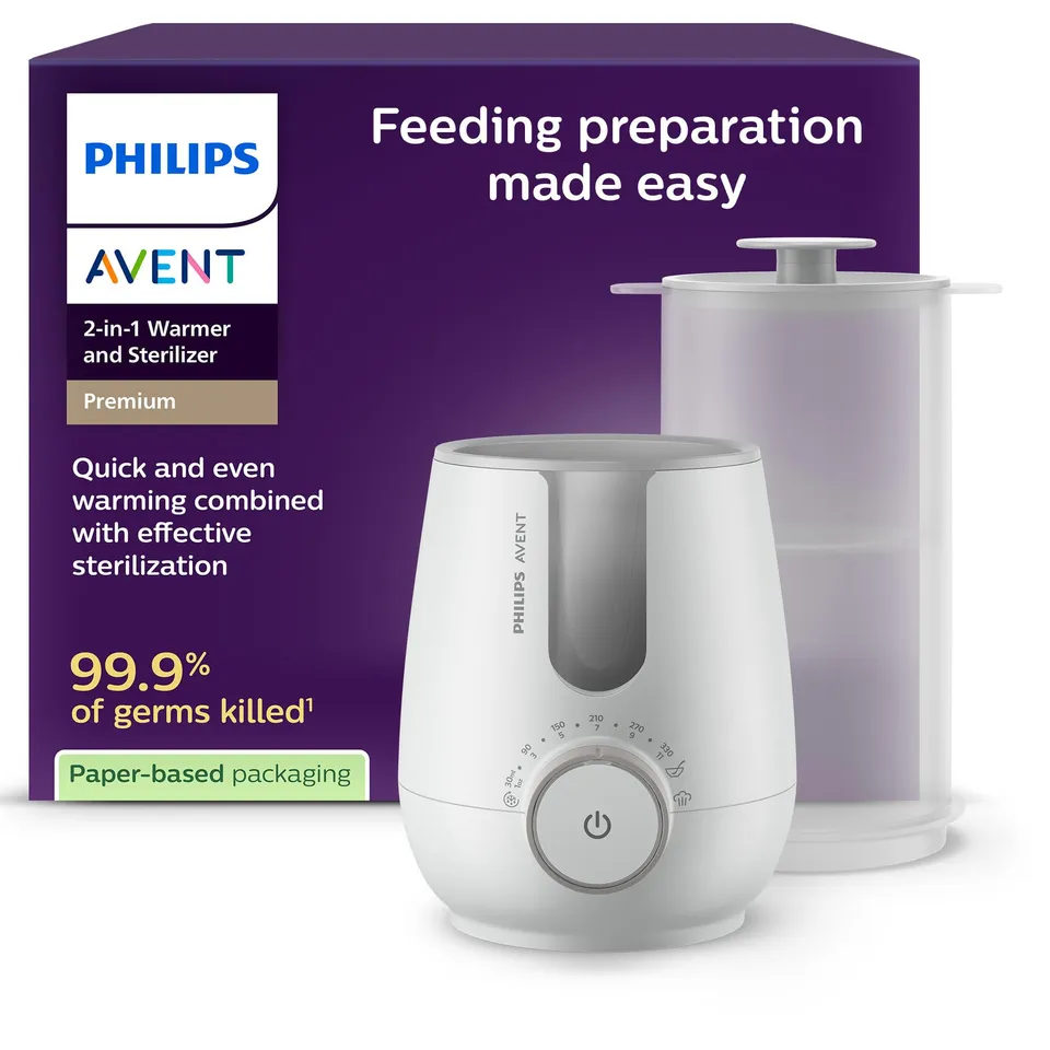 philips-avent-premium-2-in-1-flaschenw-rmer-und-sterilisator-scf359-00-warmwasse image 1