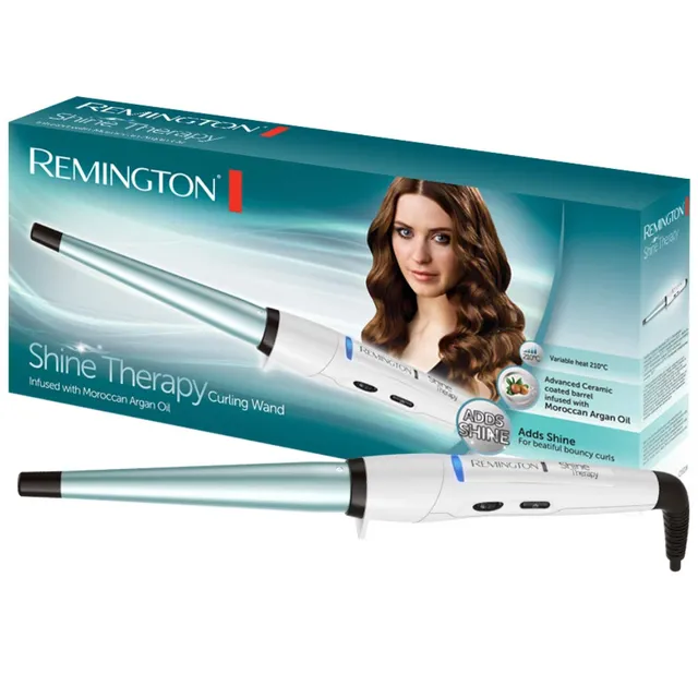 remington-ci53w-shine-therapy-lockenstab-kegelf-rmig-13-25-mm-keramiktrommel-mit image 1