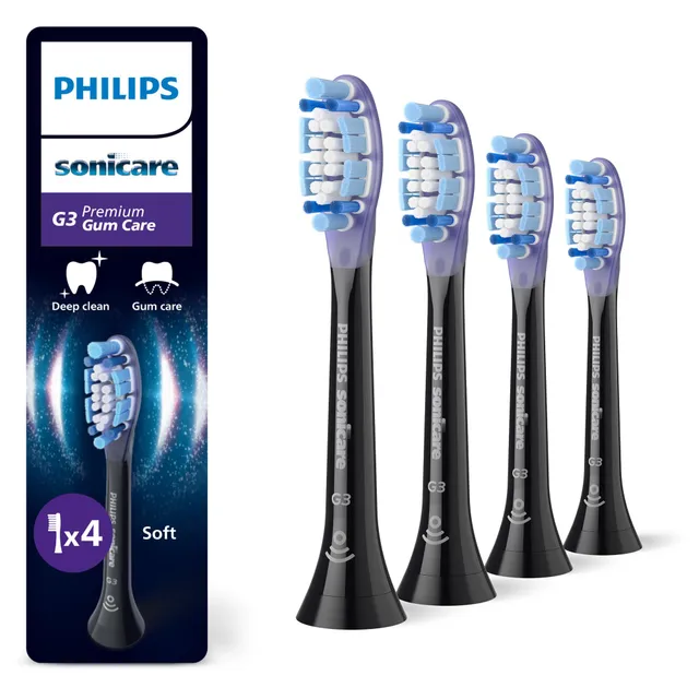 philips-sonicare-g3-premium-gum-care-hx9054-88-ersatzb-rstenk-pfe-schwarz-4er-pa image 1