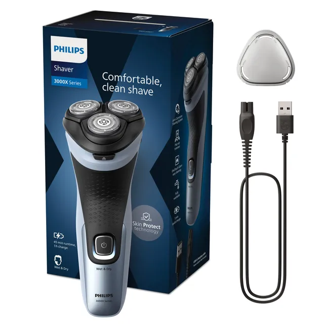 philips-shaver-series-3000x-x3053-00-elektrorasierer-f-r-herren-nass-und-trocken image 1