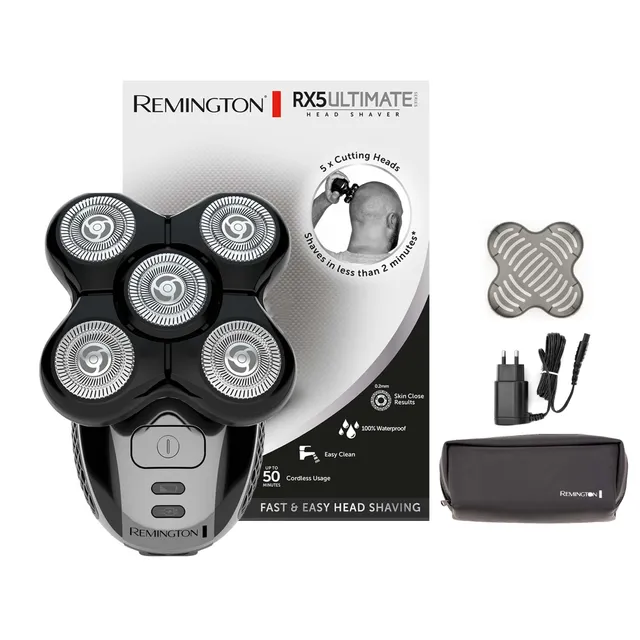 remington-rx5-ultimate-series-xr1501-glatzen-rasierer-mit-5-scherk-pfen-haar-auf image 1
