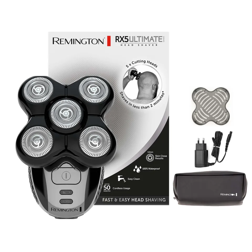 remington-rx5-ultimate-series-xr1501-glatzen-rasierer-mit-5-scherk-pfen-haar-auf image 1