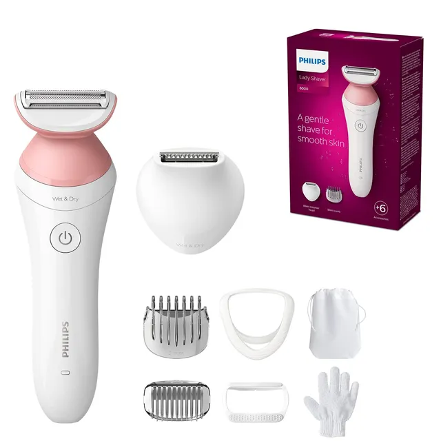philips-lady-shaver-series-6000-brl146-00-kabelloser-nass-und-trockenrasierer-mi image 1