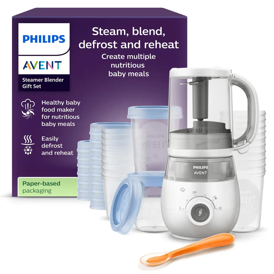 philips-avent-scf883-20-4-in-1-babynahrungszubereiter-geschenkset-dampfgarer-mix image 1