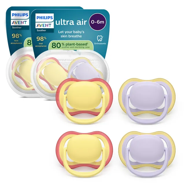 philips-avent-ultra-air-scf087-20-schnuller-0-6-monate-4er-pack-mit-kiefergerech image 1