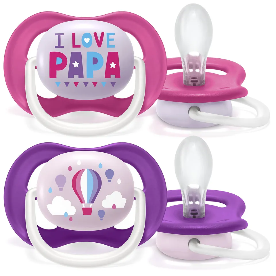 philips-avent-ultra-air-schnuller-2er-pack-bpa-frei-6-18-monate-ballon-papa-scf0 image 1