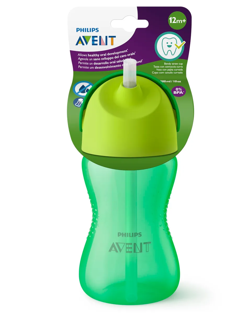 philips-avent-strohhalmbecher-scf798-01-silikon-trinkbecher-mit-gebogenem-strohh image 1
