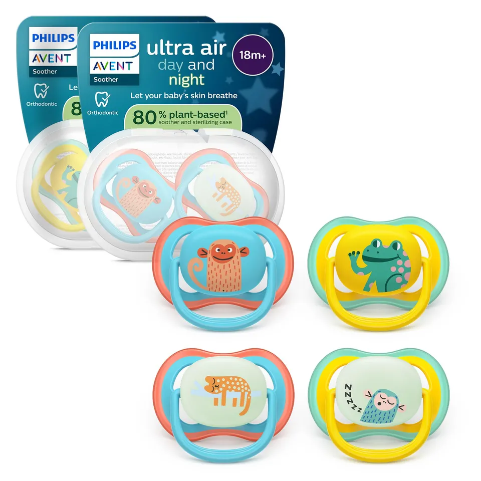 philips-avent-ultra-air-day-night-schnuller-scf349-56-kiefergerechter-silikonsch image 1