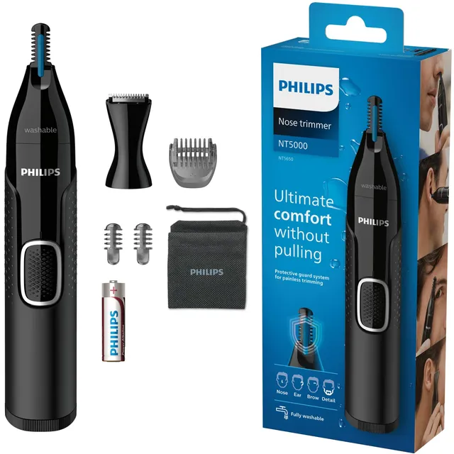 philips-nasentrimmer-5000-serie-nt5650-16-pr-zisionshaartrimmer-f-r-nase-ohren-u image 1