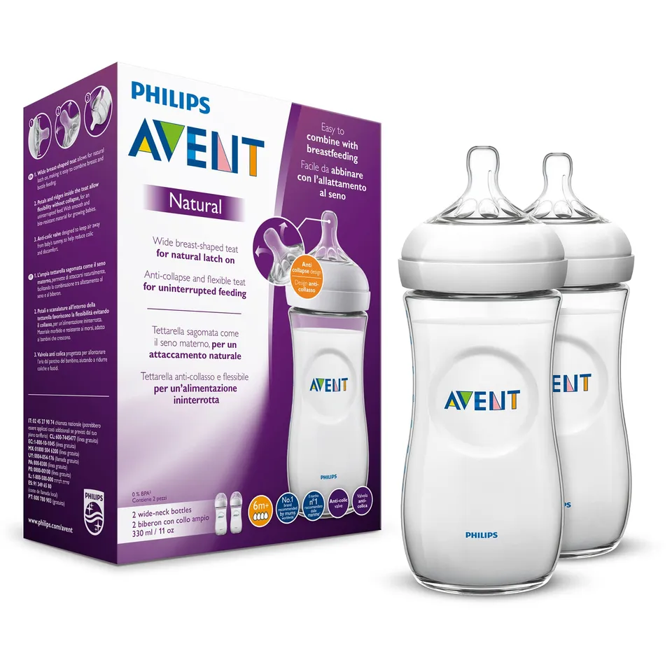 philips-avent-scf036-27-natural-babyflasche-330-ml-2-st-ck-transparent-mit-breit image 1