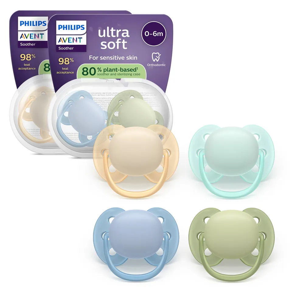 philips-avent-ultra-soft-schnuller-scf091-50-kiefergerecht-geformt-0-6-monate-sy image 1