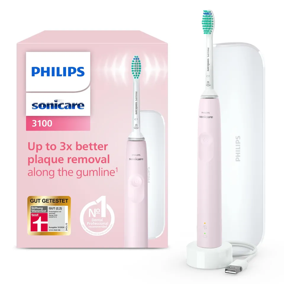 philips-sonicare-3100-elektrische-schallzahnb-rste-hx3673-11-mit-andruckkontroll image 1