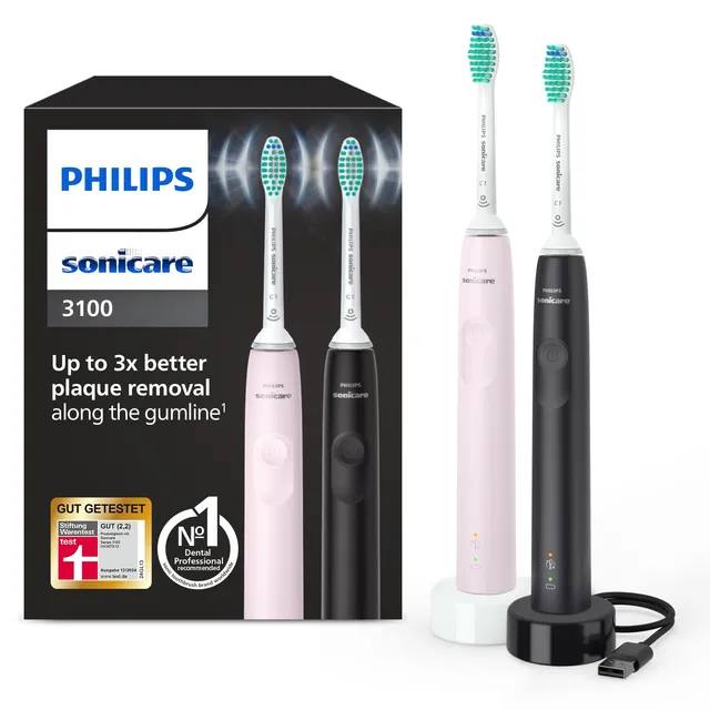 philips-sonicare-3100-schallzahnb-rste-hx3675-15-zweierpack-andruckkontrolle-und image 1