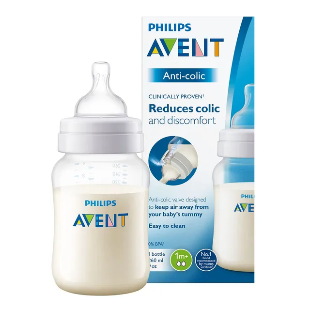 philips-avent-scf813-17-anti-colic-flasche-260-ml-babyflasche-mit-anti-kolik-ven image 1