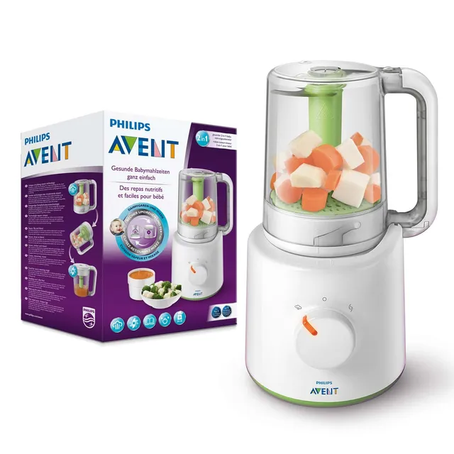 philips-avent-2-in-1-babynahrungszubereiter-scf870-20-dampfgarer-und-mixer-800-m image 1