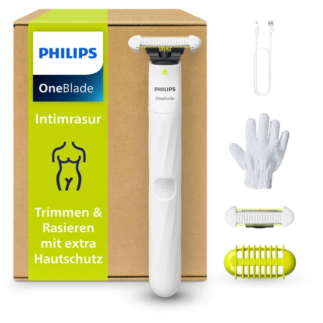 philips-oneblade-intimate-qp1924-28-intimrasur-trimmer-rasierer-mit-skinprotect- image 1