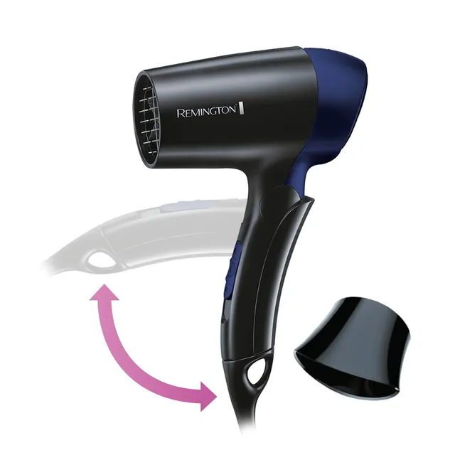 remington-d2400-on-the-go-reisehaartrockner-1400-w-klappbarer-griff-weltweite-sp image 1