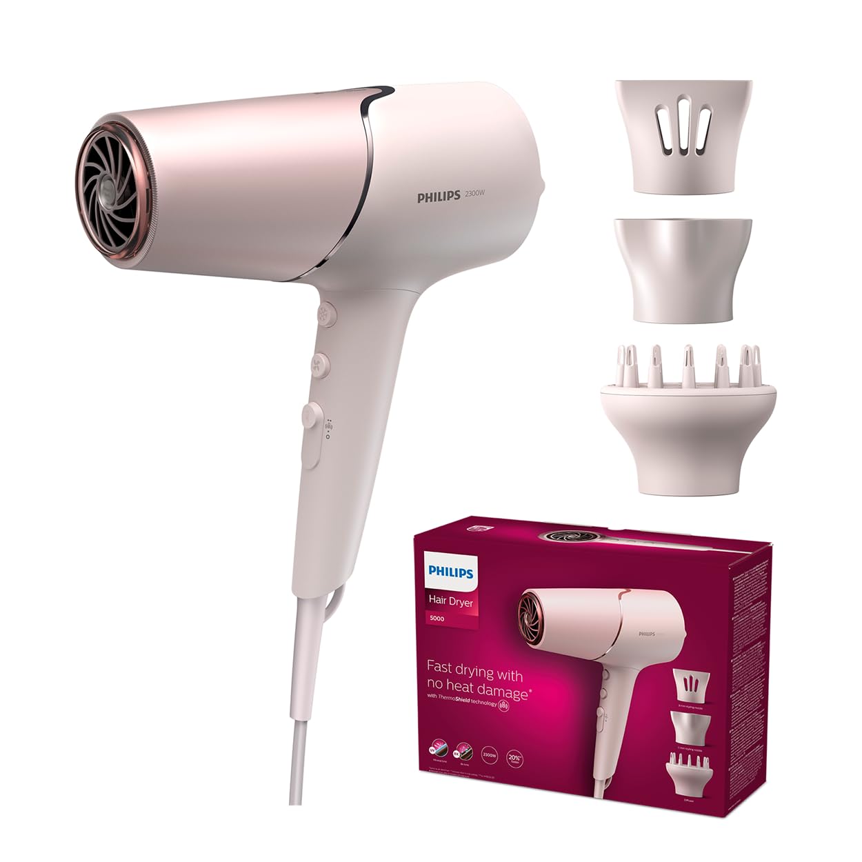philips-5000-series-bhd530-20-haartrockner-mit-thermoshield-technologie-volumend image 1