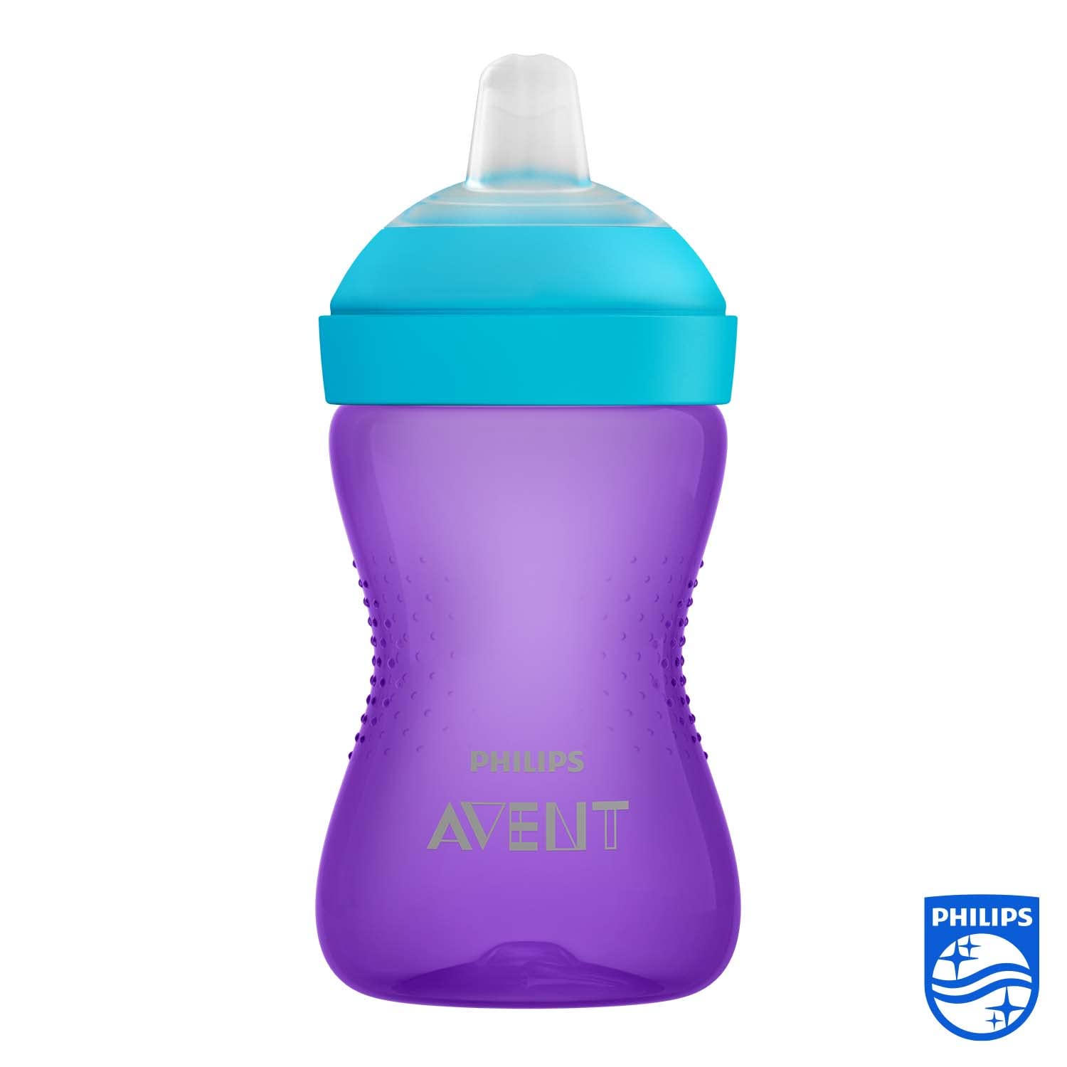 philips-avent-scf802-02-trinklernbecher-violett-auslaufsicherer-silikonschnabel- image 2