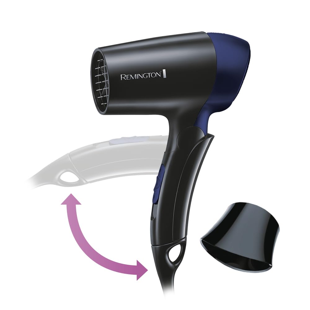 remington-d2400-on-the-go-reisehaartrockner-1400-w-klappbarer-griff-weltweite-sp image 1