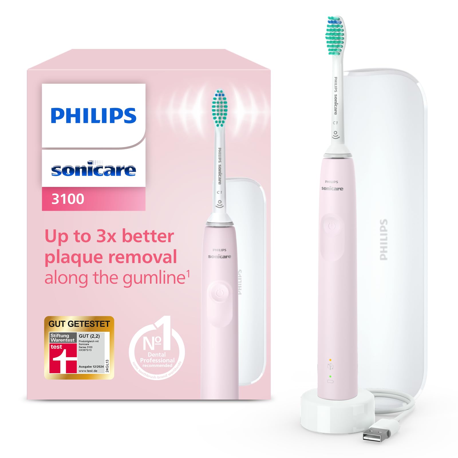 philips-sonicare-3100-elektrische-schallzahnb-rste-hx3673-11-mit-andruckkontroll image 1