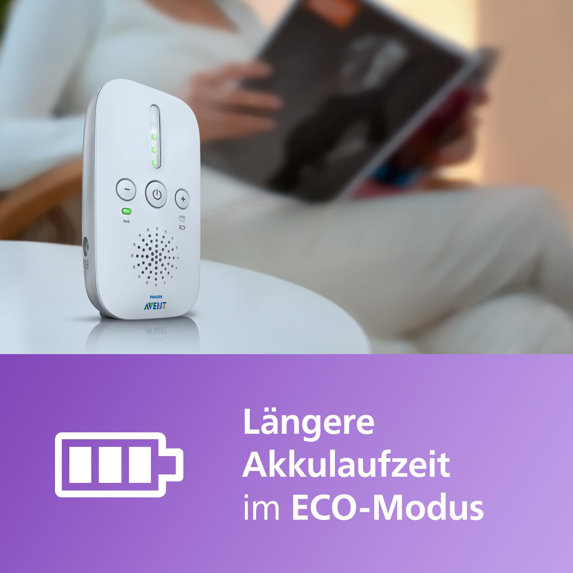 philips-avent-dect-audio-babyphone-scd503-26-gegensprechfunktion-nachtlicht-smar image 3