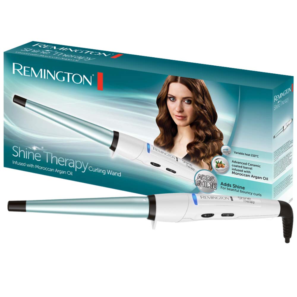 remington-ci53w-shine-therapy-lockenstab-kegelf-rmig-13-25-mm-keramiktrommel-mit image 1