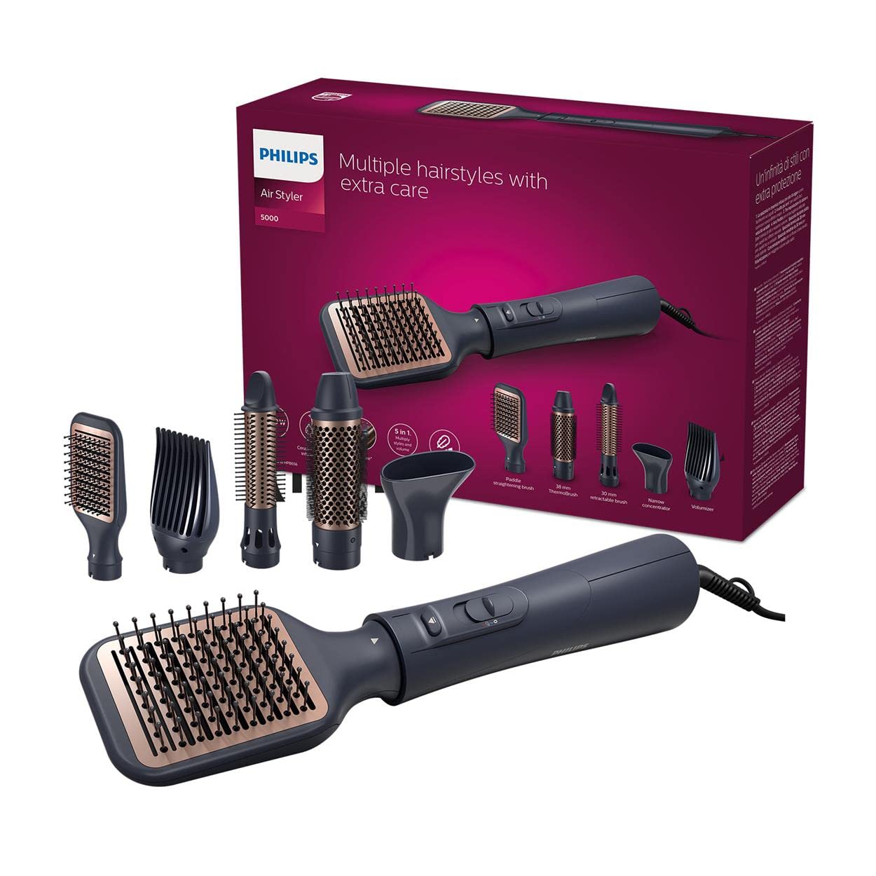 philips-3000-series-air-styler-bha305-00-haartrockner-styler-mit-d-se-38-mm-ther image 7