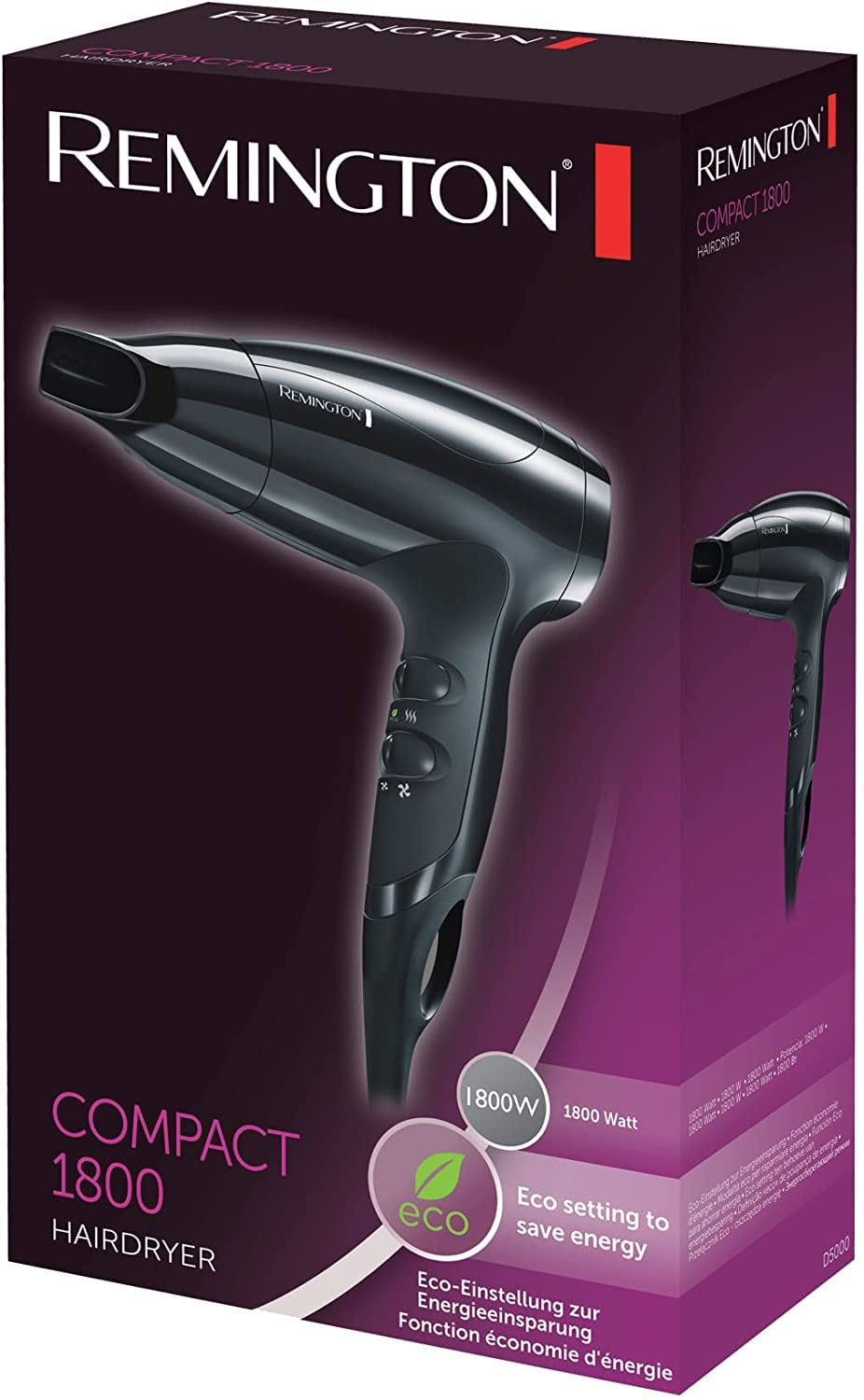 remington-d5000-compact-haartrockner-1800-watt-extrem-kleines-reise-design-mit-s image 3