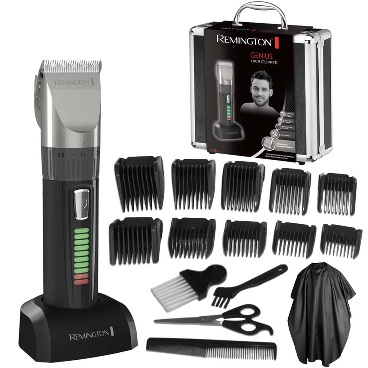 remington-hc5811-genius-profi-haarschneidemaschine-selbstsch-rfende-keramikkling image 1