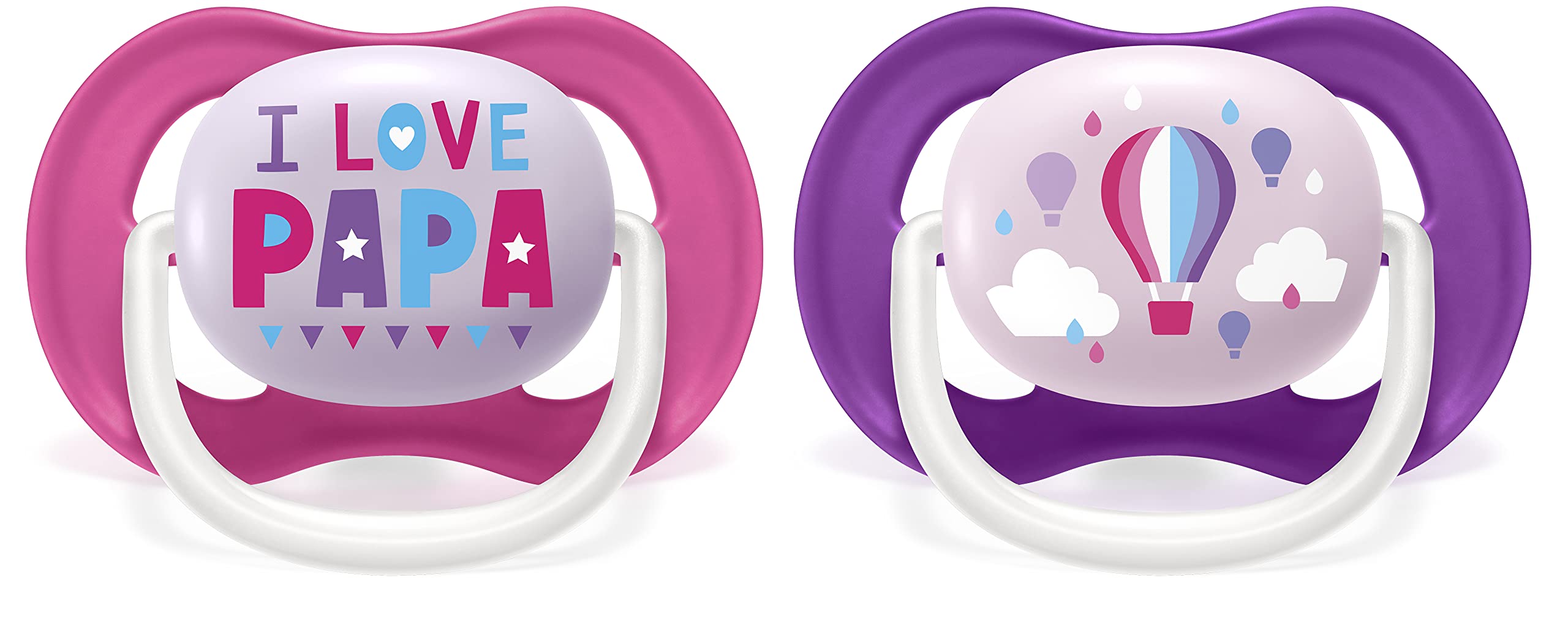 philips-avent-ultra-air-schnuller-2er-pack-bpa-frei-6-18-monate-ballon-papa-scf0 image 2