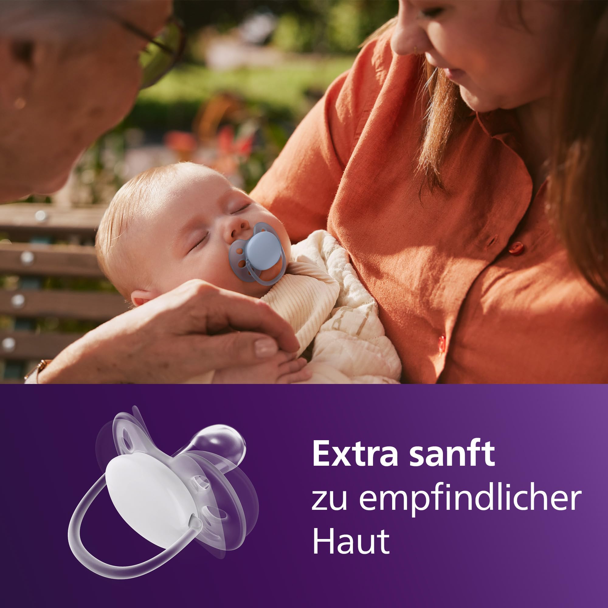 philips-avent-ultra-soft-schnuller-scf091-50-kiefergerecht-geformt-0-6-monate-sy image 2