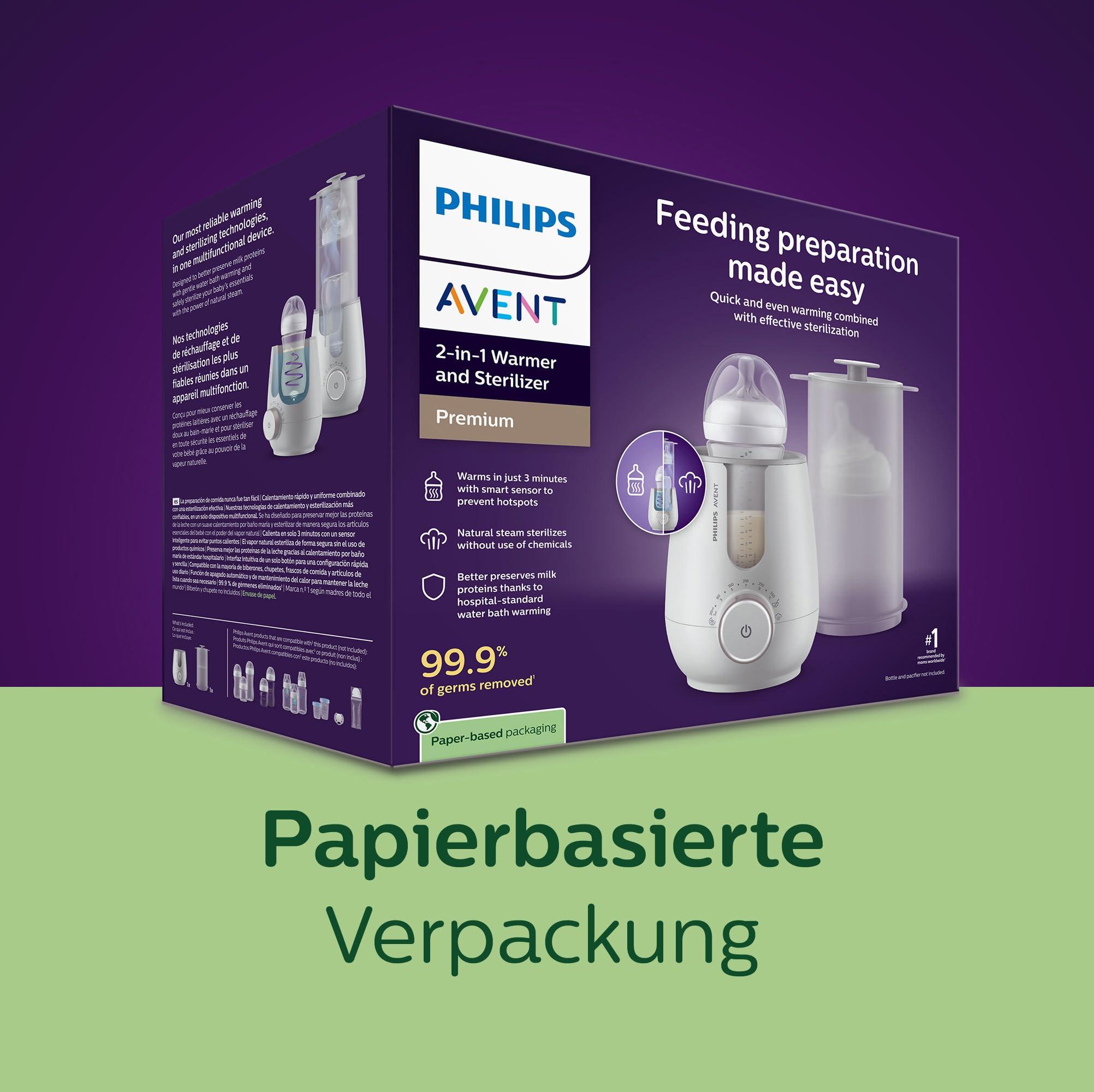philips-avent-premium-2-in-1-flaschenw-rmer-und-sterilisator-scf359-00-warmwasse image 8
