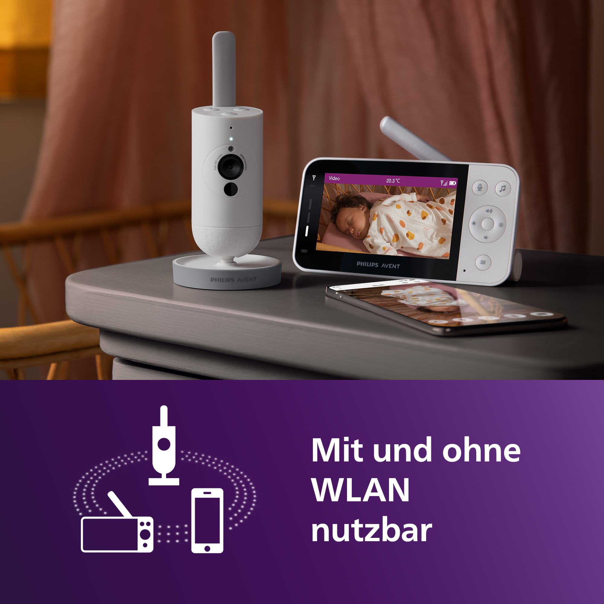 philips-avent-connected-babyphone-scd951-26-wlan-babyphone-mit-hd-kamera-infraro image 2