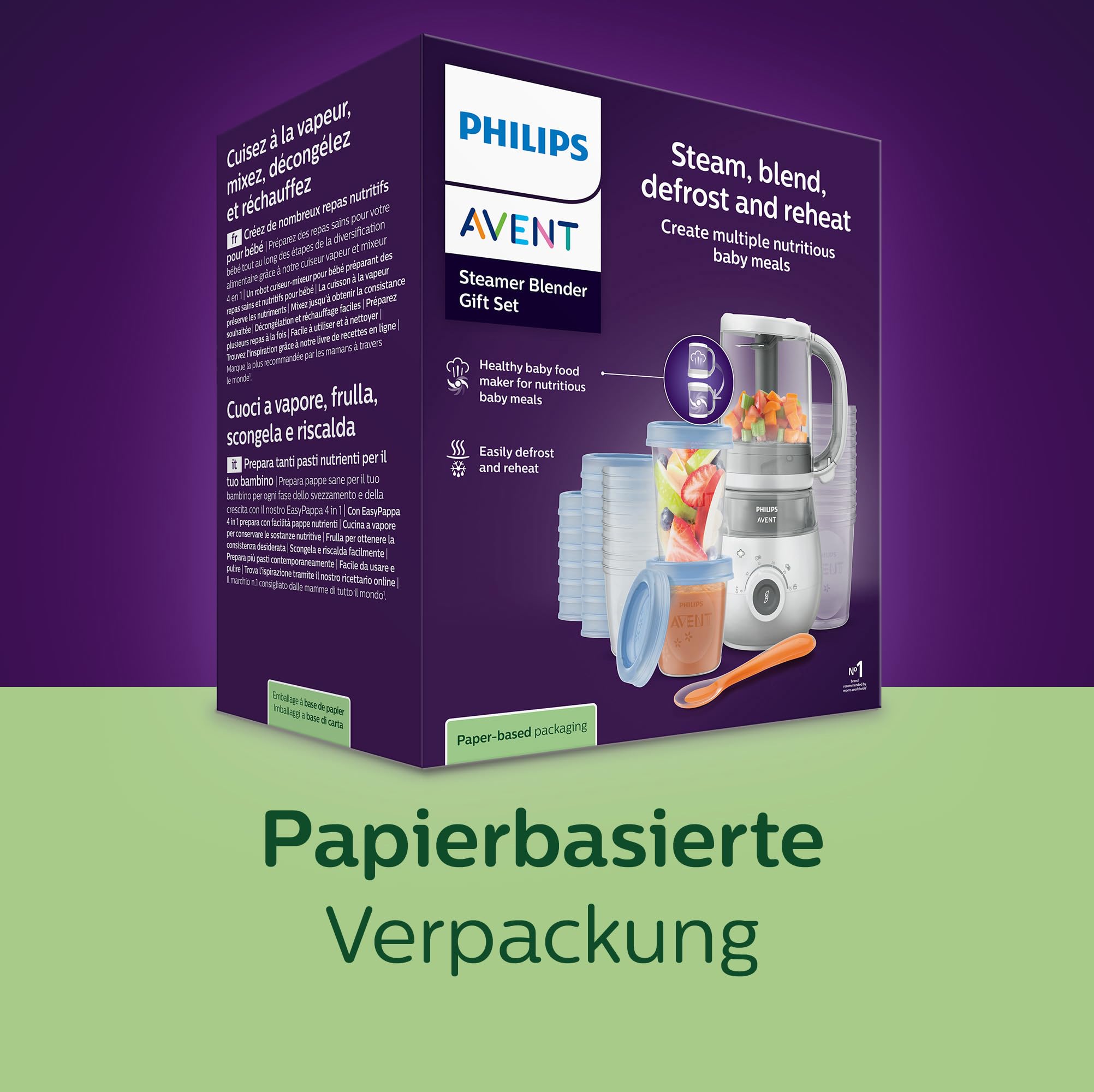 philips-avent-scf883-20-4-in-1-babynahrungszubereiter-geschenkset-dampfgarer-mix image 8