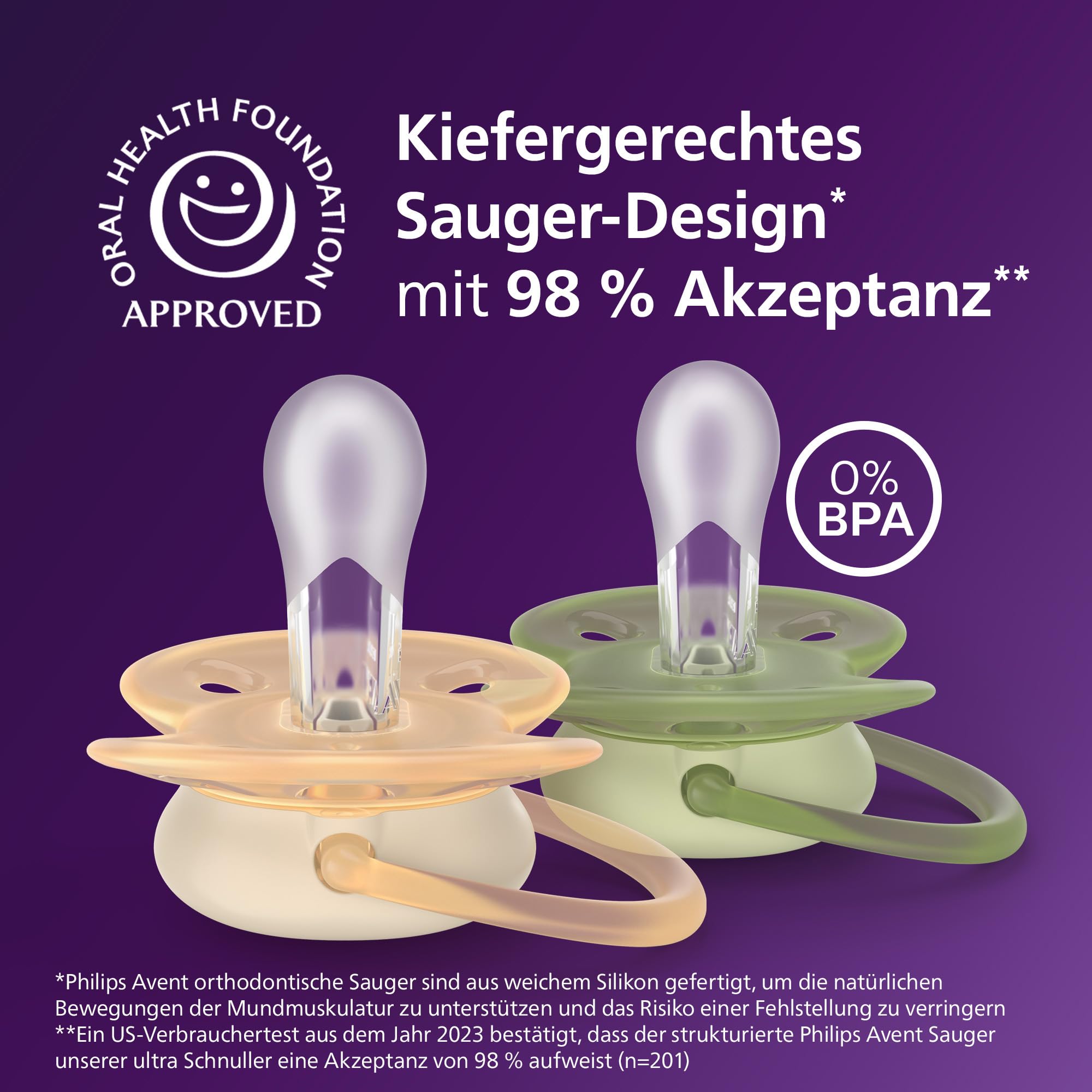 philips-avent-ultra-soft-schnuller-scf091-50-kiefergerecht-geformt-0-6-monate-sy image 3