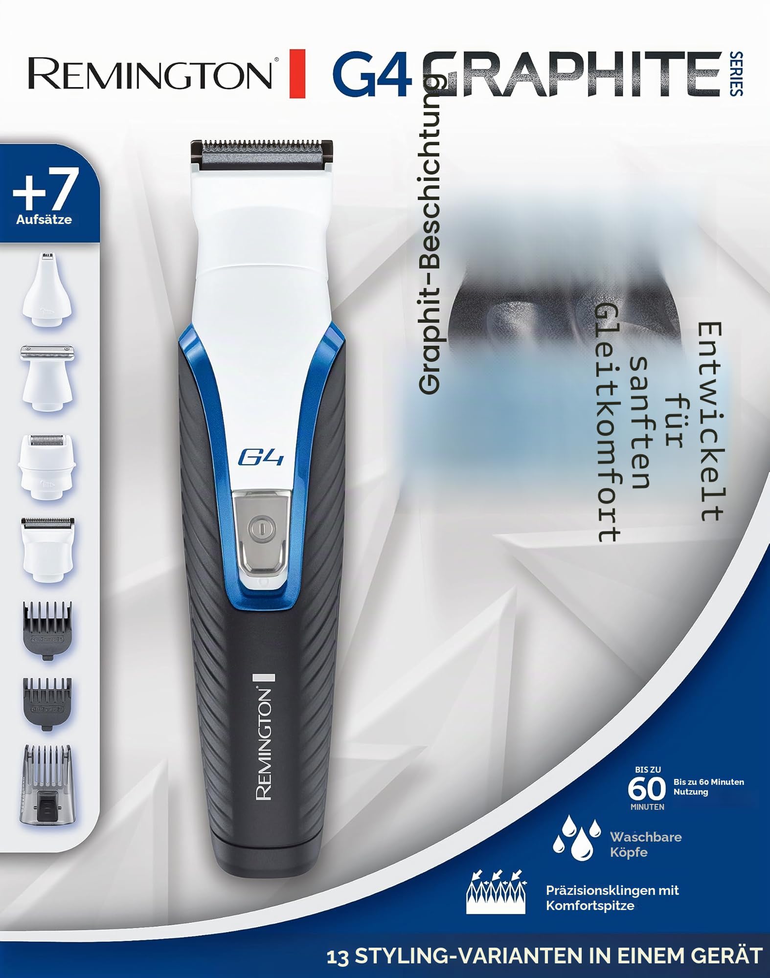 remington-graphit-serie-g4-bartschneider-multifunktional-f-r-haare-gesicht-k-rpe image 2