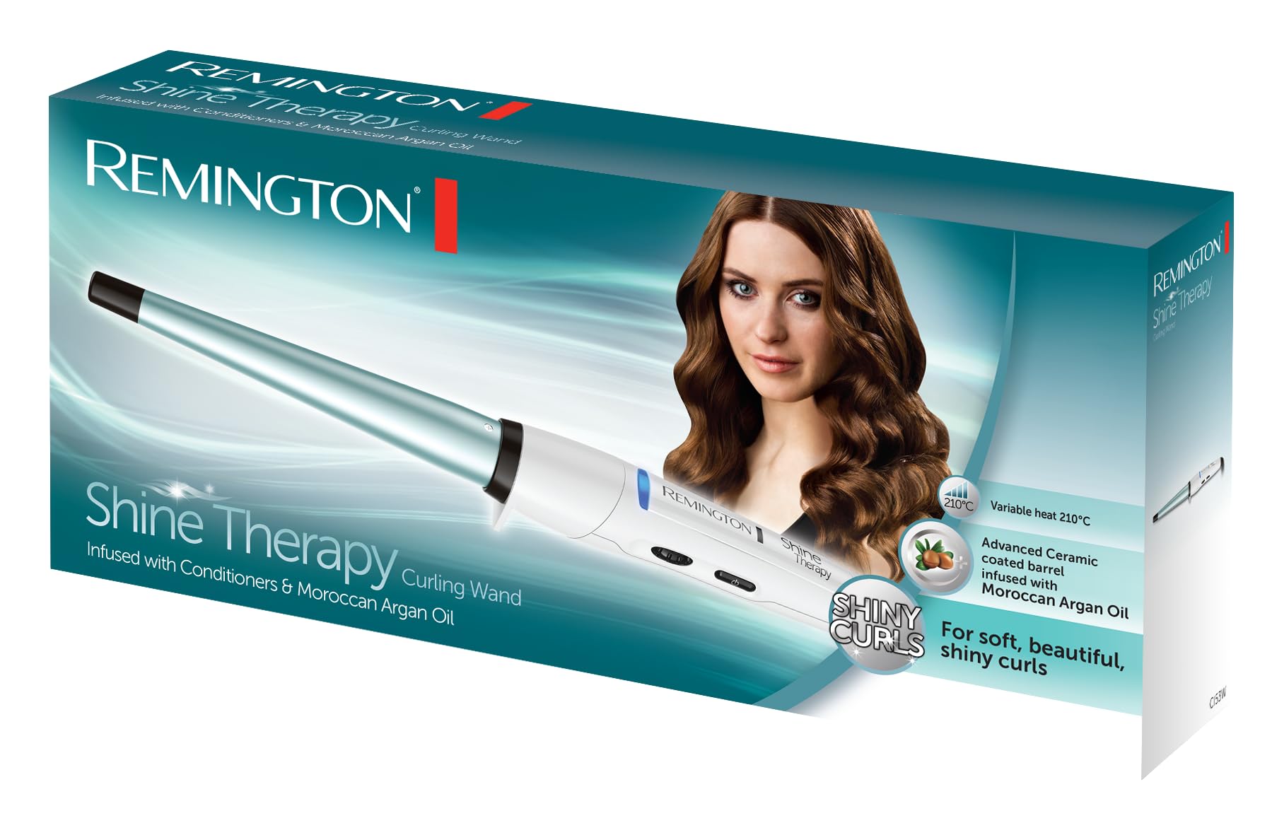 remington-ci53w-shine-therapy-lockenstab-kegelf-rmig-13-25-mm-keramiktrommel-mit image 2