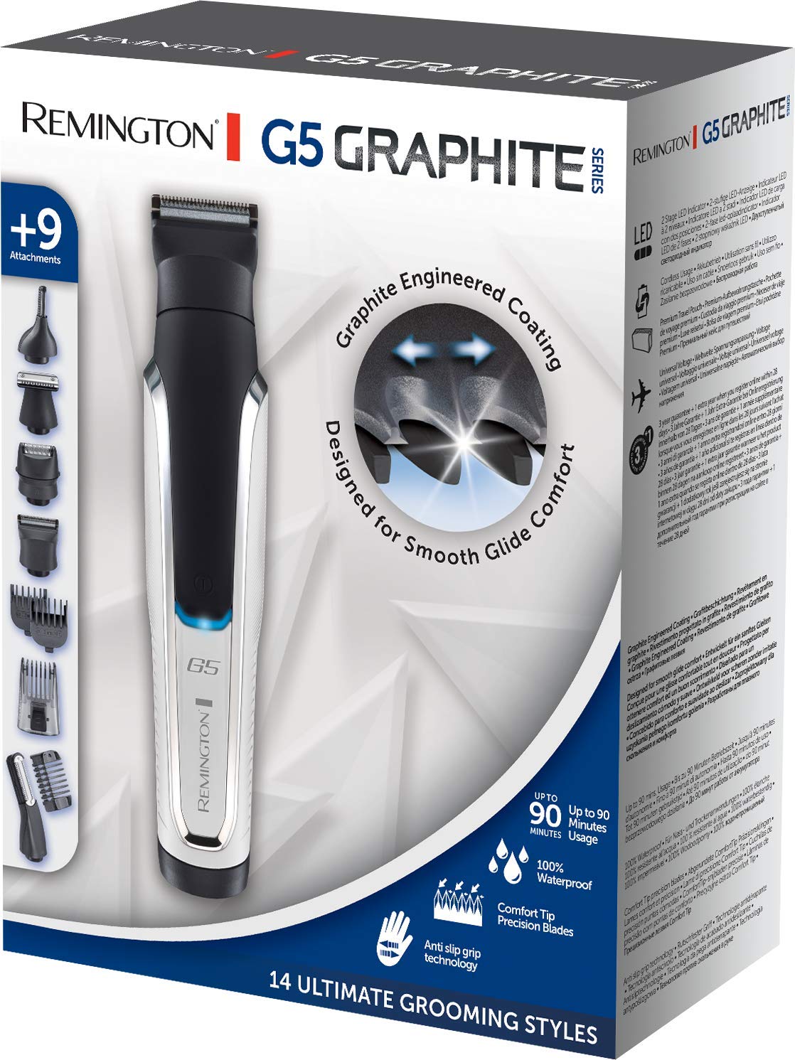 remington-pg5000-lithium-g5-multi-groomer-haarschneider-bart-k-rper-und-ohr-nase image 2