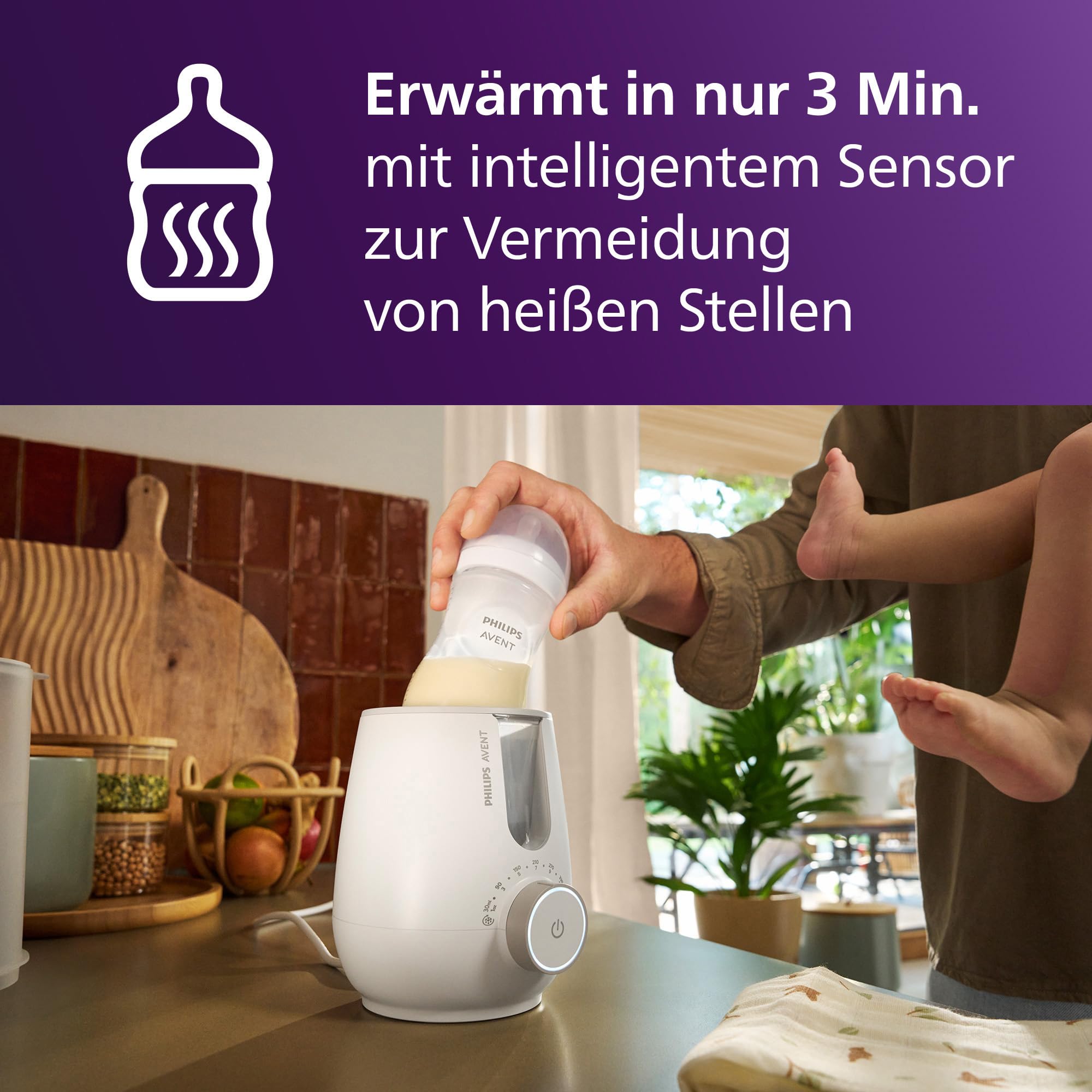 philips-avent-premium-2-in-1-flaschenw-rmer-und-sterilisator-scf359-00-warmwasse image 2