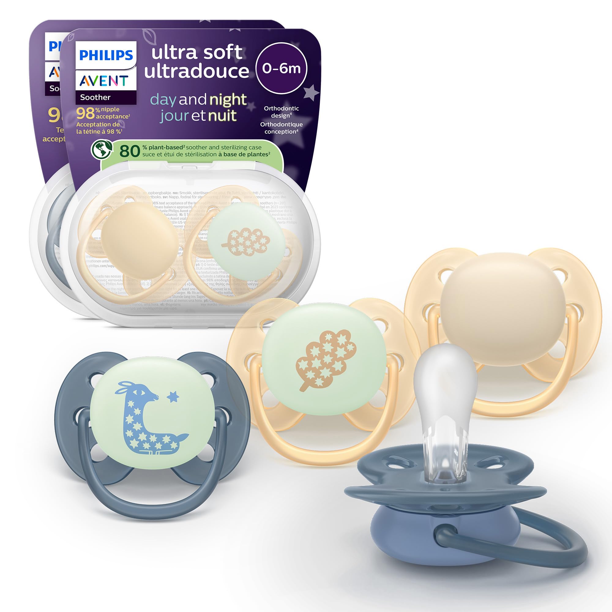 philips-avent-ultra-soft-scf094-10-schnuller-6-18-monate-kiefergerecht-leuchtet- image 1