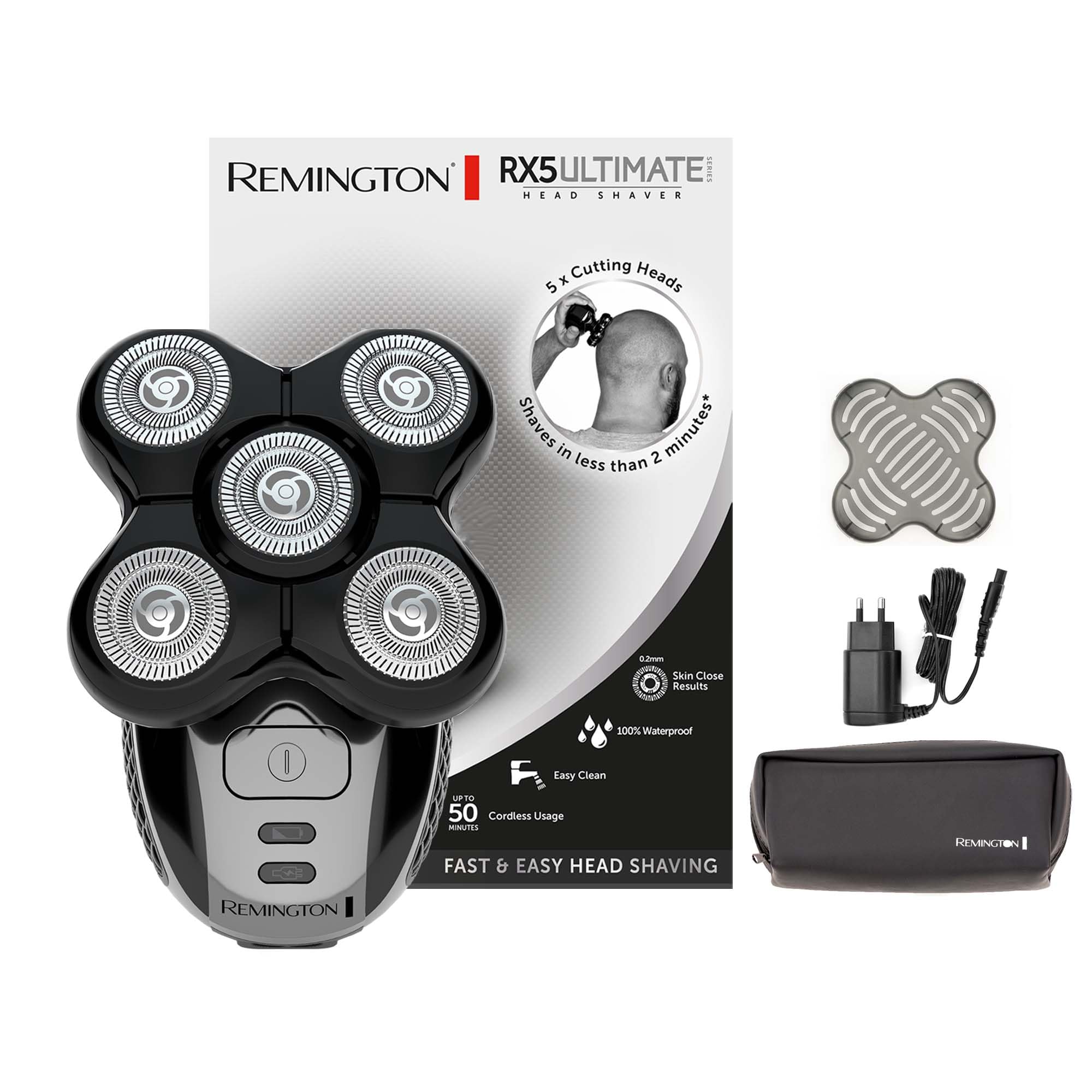 remington-rx5-ultimate-series-xr1501-glatzen-rasierer-mit-5-scherk-pfen-haar-auf image 1