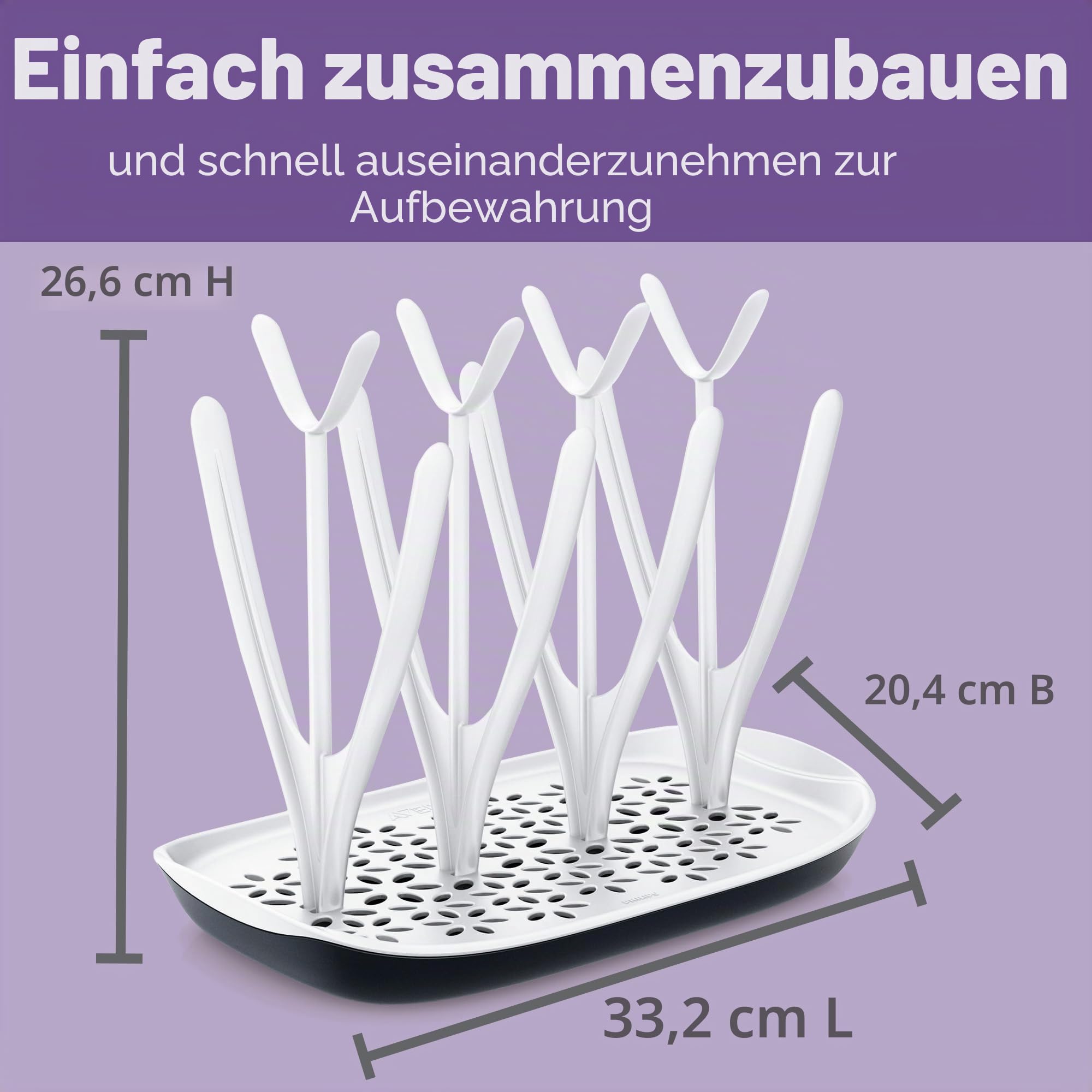 philips-avent-scf149-00-trockengestell-mit-abnehmbarer-abtropfschale-babyflasche image 3